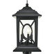 Allbert 3 Light 19.74 inch Powder Coated Black Outdoor Post Lantern